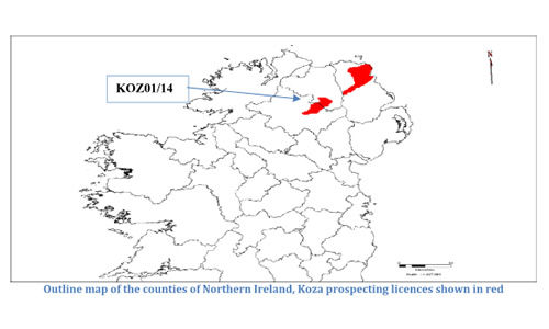 JV with Walkabout Resources in Slieve Gallion, Northern Ireland